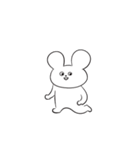 さめてるうさぎさん／文字なしVer（個別スタンプ：21）