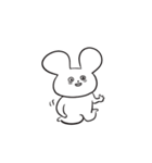 さめてるうさぎさん／文字なしVer（個別スタンプ：22）