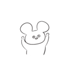 さめてるうさぎさん／文字なしVer（個別スタンプ：24）