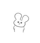 さめてるうさぎさん／文字なしVer（個別スタンプ：26）