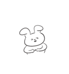 さめてるうさぎさん／文字なしVer（個別スタンプ：29）