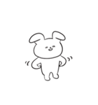 さめてるうさぎさん／文字なしVer（個別スタンプ：32）