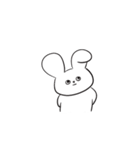 さめてるうさぎさん／文字なしVer（個別スタンプ：33）