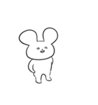 さめてるうさぎさん／文字なしVer（個別スタンプ：34）
