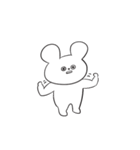 さめてるうさぎさん／文字なしVer（個別スタンプ：38）