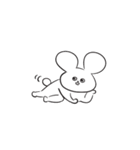さめてるうさぎさん／文字なしVer（個別スタンプ：39）