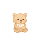 毎日使えるウォンのふわふわスタンプ(無言)（個別スタンプ：6）