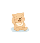 毎日使えるウォンのふわふわスタンプ(無言)（個別スタンプ：20）