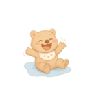 毎日使えるウォンのふわふわスタンプ(無言)（個別スタンプ：21）
