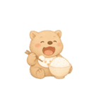 毎日使えるウォンのふわふわスタンプ(無言)（個別スタンプ：25）