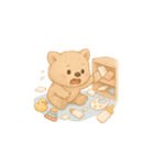 毎日使えるウォンのふわふわスタンプ(無言)（個別スタンプ：36）