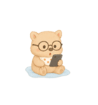 毎日使えるウォンのふわふわスタンプ(無言)（個別スタンプ：38）