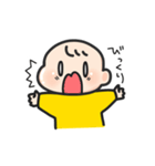 黄色い服の赤ちゃん（子育てフレーズ）（個別スタンプ：3）