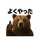 【褒め言葉】リアルすぎるヒグマのLINE（個別スタンプ：10）