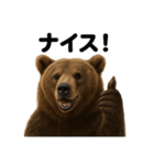 【褒め言葉】リアルすぎるヒグマのLINE（個別スタンプ：12）