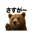 【褒め言葉】リアルすぎるヒグマのLINE（個別スタンプ：15）