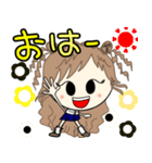 ルーズgirl❤︎日常/blue✖︎yellow（個別スタンプ：1）