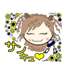 ルーズgirl❤︎日常/blue✖︎yellow（個別スタンプ：13）