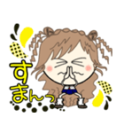 ルーズgirl❤︎日常/blue✖︎yellow（個別スタンプ：14）