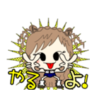 ルーズgirl❤︎日常/blue✖︎yellow（個別スタンプ：21）