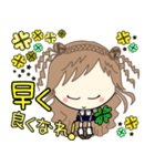ルーズgirl❤︎日常/blue✖︎yellow（個別スタンプ：32）