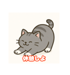 ぽっちゃり猫スタンプver.1（個別スタンプ：4）