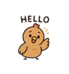 鶏の親子英語バージョン（個別スタンプ：6）
