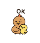 鶏の親子英語バージョン（個別スタンプ：7）