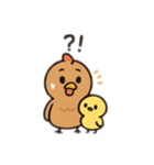鶏の親子英語バージョン（個別スタンプ：8）