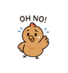 鶏の親子英語バージョン（個別スタンプ：9）