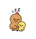 鶏の親子英語バージョン（個別スタンプ：16）