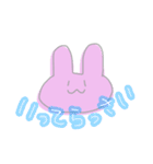 うさのあいさつ、気持ちとか①（個別スタンプ：6）
