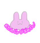 うさのあいさつ、気持ちとか①（個別スタンプ：14）