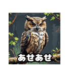 40表情ランダムフクロウスタンプ（個別スタンプ：14）