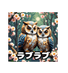 40表情ランダムフクロウスタンプ（個別スタンプ：35）