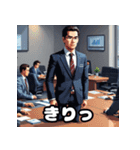 ランダム表情サラリーマン40連発！（個別スタンプ：37）