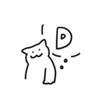 体調不良のしろねこちゃんスタンプ（個別スタンプ：17）