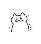 体調不良のしろねこちゃんスタンプ（個別スタンプ：27）