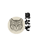 しっかり者の毛筆猫（個別スタンプ：10）