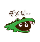かわクロ＆ちびサメ（個別スタンプ：10）