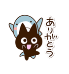 かわクロ＆ちびサメ（個別スタンプ：24）