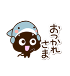 かわクロ＆ちびサメ（個別スタンプ：25）