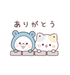 コラボ＊動く♪くまぽこ＆ぷにゃんこ（個別スタンプ：6）