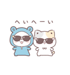 コラボ＊動く♪くまぽこ＆ぷにゃんこ（個別スタンプ：22）