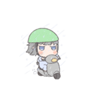 鯖子ちゃんの悩み（個別スタンプ：5）