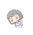 鯖子ちゃんの悩み（個別スタンプ：15）