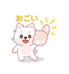 ホワイト柴犬「マランちゃん」は毎日楽しい（個別スタンプ：8）