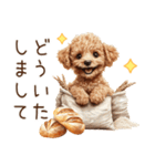 トイプードルのパン屋さん（個別スタンプ：10）