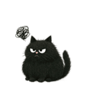 黒猫ニャ～ゴ（タイ版）（個別スタンプ：15）