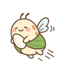 だらけてて、ゆるかわなニート虫（個別スタンプ：5）